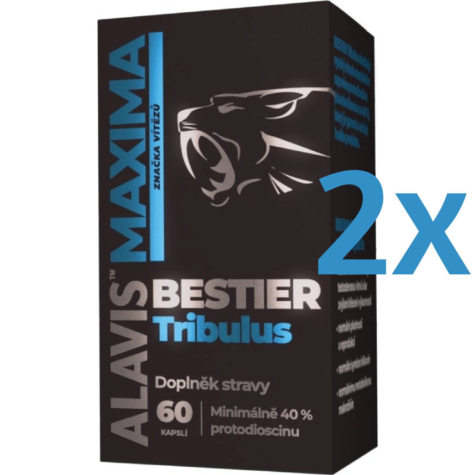 ALAVIS MAXIMA Bestier Tribulus 2 x 60 kapslí 